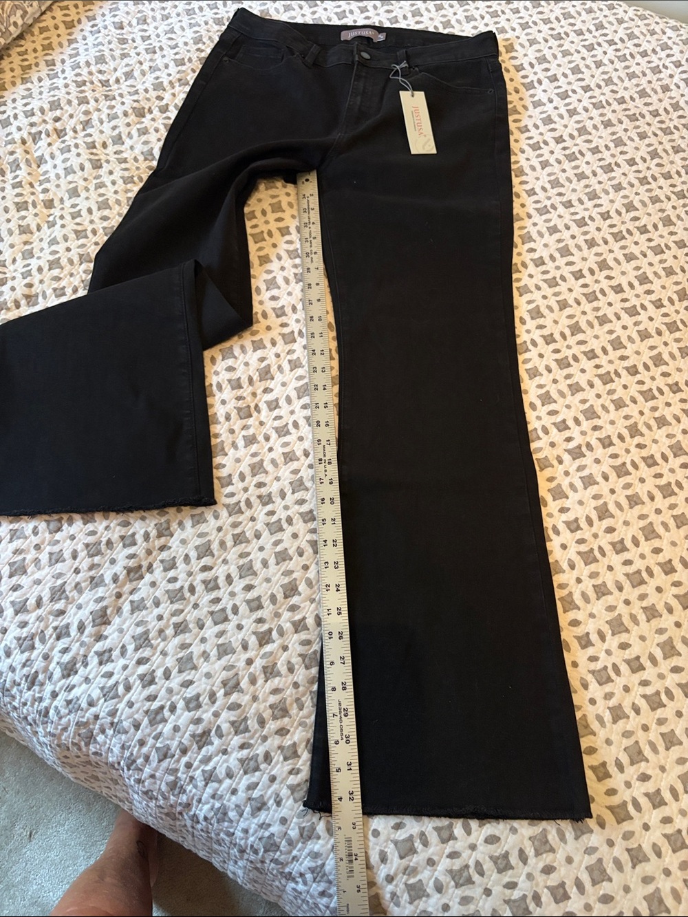 Just USA Black Flare Jeans - Wide Leg - Picture 2 of 7